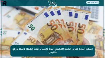 أسعار اليورو مقابل الجنيه المصري اليوم وأسباب ثبات العملة وسط تراجع متذبذب
